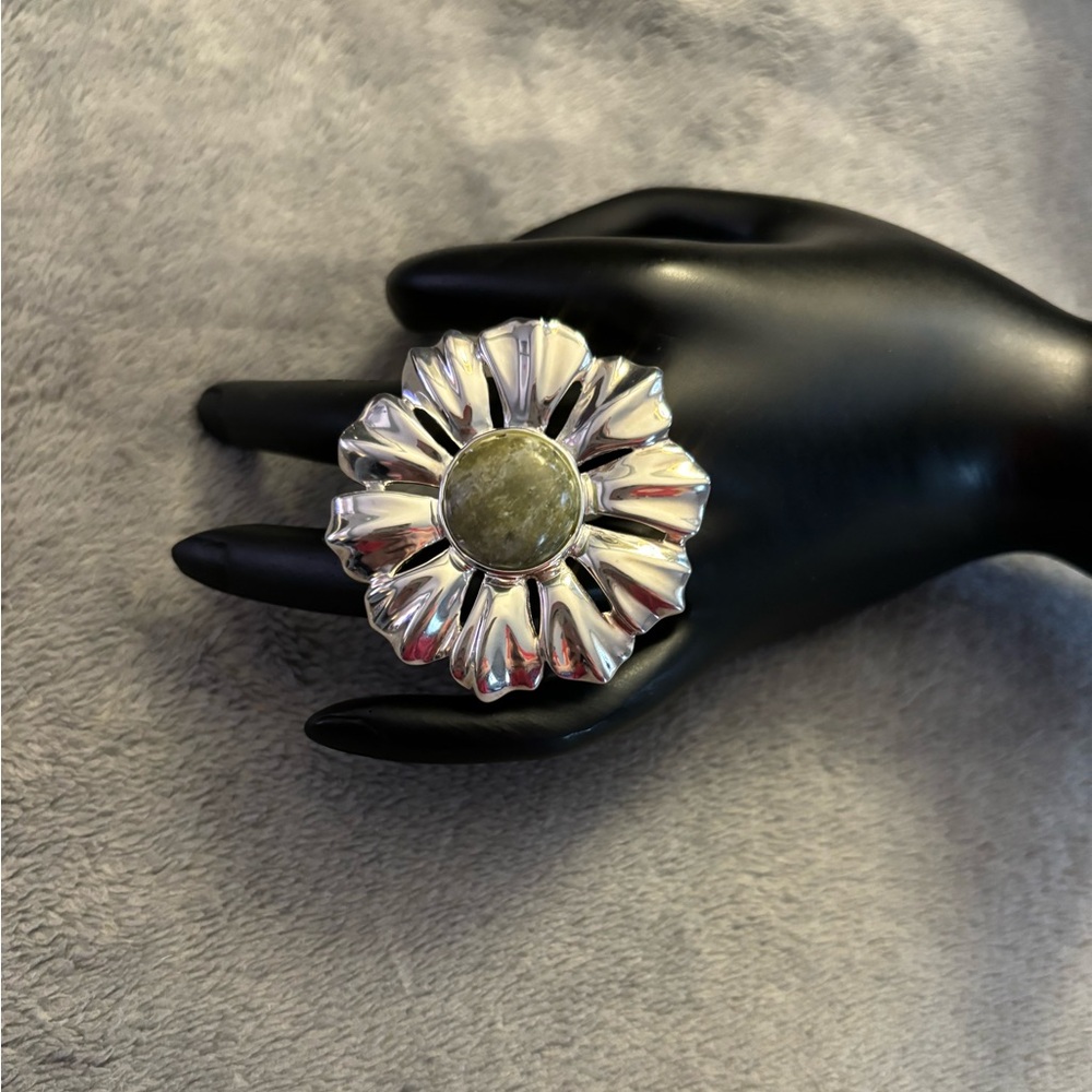 Connemara Marble Sterling Silver Pendant Brooch